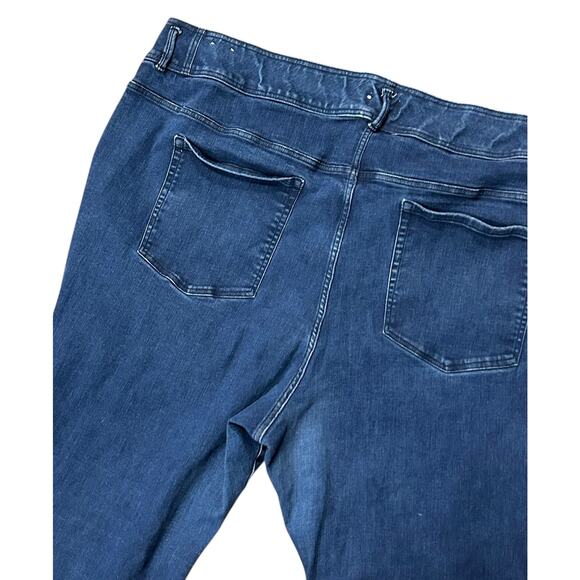 Lane Bryant Flare‎ Jeans 38/40 Flex Magic Waist Dark Wash Ultra High Rise Plus - Picture 4 of 7